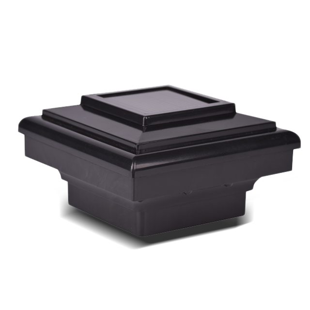 2211-F7 BL Luce solare decorativa nera per montante quadrato 2211-F7 BL Luce solare decorativa nera per montante quadrato